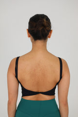 Low Back Top- Black